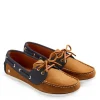 Salcombe Deck Shoes - Tan and Navy