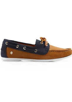 Salcombe Deck Shoes - Tan and Navy