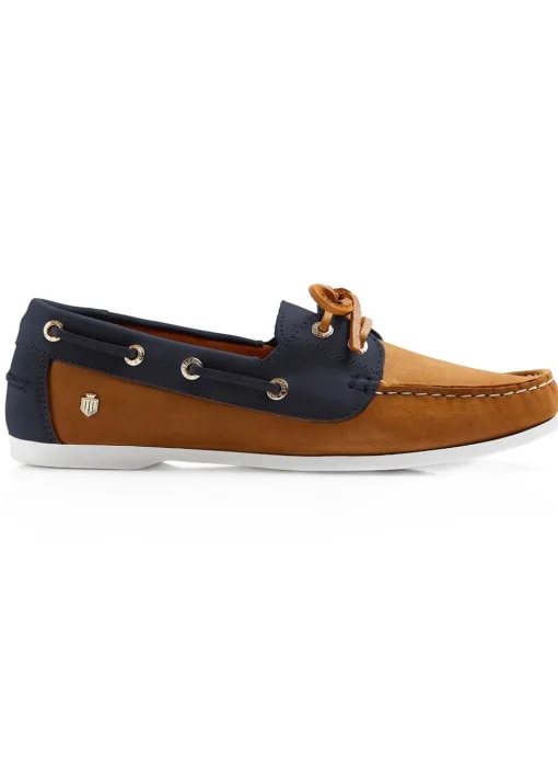 Salcombe Deck Shoes - Tan and Navy
