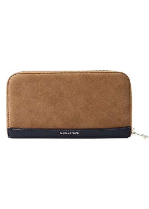 Salisbury Purse - Tan and Navy