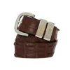 Saltwater Crocodile 1.5" Belt - Tan