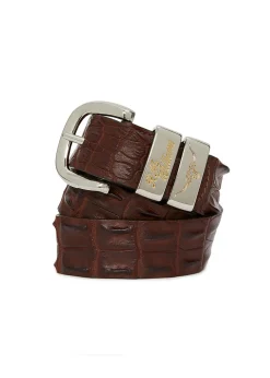 Saltwater Crocodile 1.5" Belt - Tan