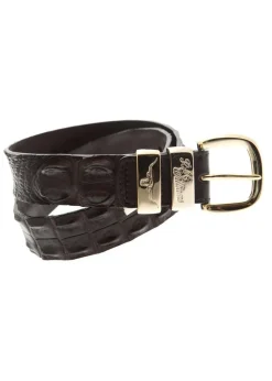 Saltwater Crocodile 1.5" Belt - Chestnut