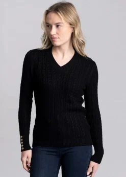 Seattle V-Neck Knit - Black