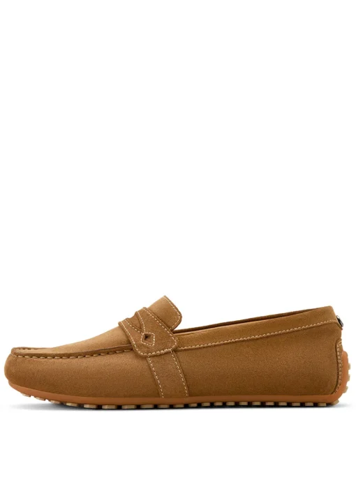 Selene Driving Moccasin - Caramel Suede