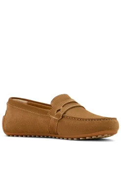 Selene Driving Moccasin - Caramel Suede