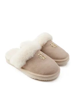 Shearling Slippers - Oyster