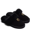 Shearling Slippers - Black