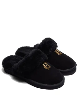 Shearling Slippers - Black