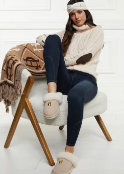 Shearling Slippers - Oyster