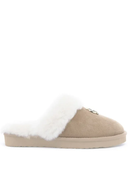Shearling Slippers - Oyster