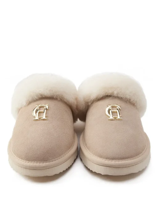 Shearling Slippers - Oyster