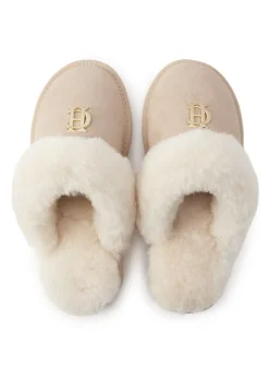 Shearling Slippers - Oyster