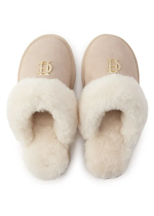 Shearling Slippers - Oyster