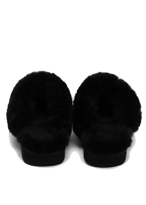 Shearling Slippers - Black