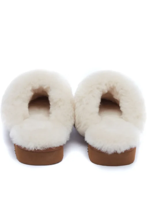 Shearling Slippers - Tan