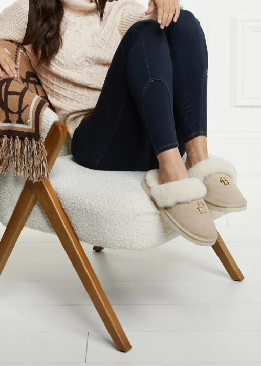 Shearling Slippers - Oyster