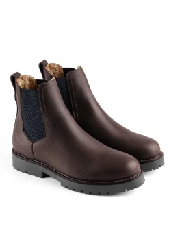 Sheepskin Boudica Boots - Mahogany