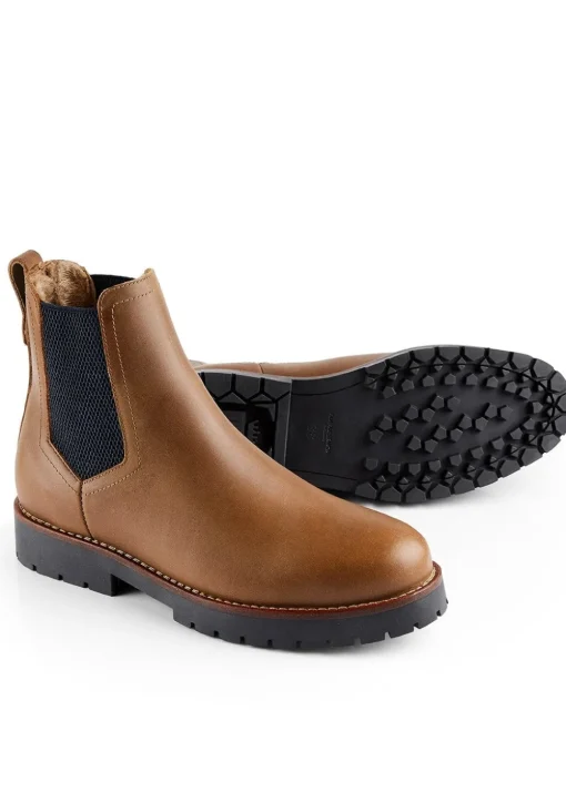 Sheepskin Boudica Boots - Oak