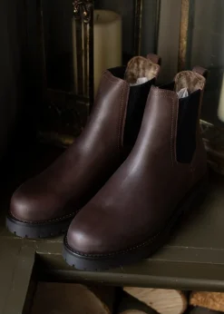 Sheepskin Boudica Boots - Mahogany