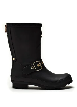 Sherpa Lined Chelsea Wellingtons - Matte Black