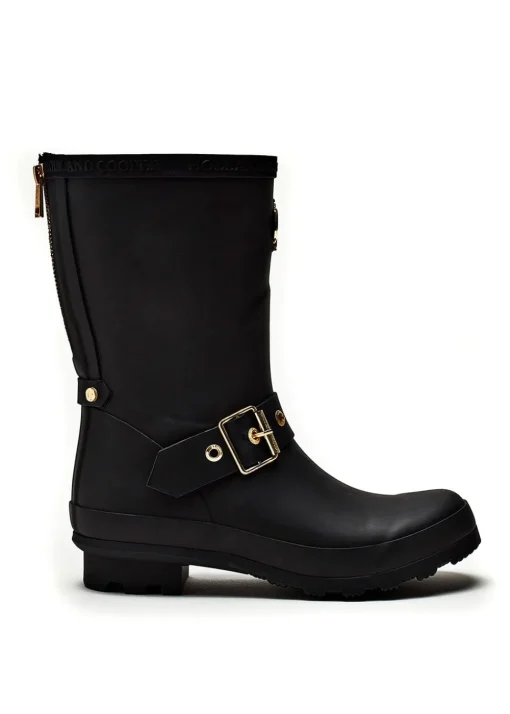 Sherpa Lined Chelsea Wellingtons - Matte Black