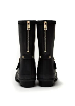 Sherpa Lined Chelsea Wellingtons - Matte Black