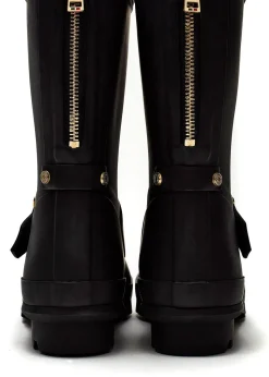Sherpa Lined Chelsea Wellingtons - Matte Black