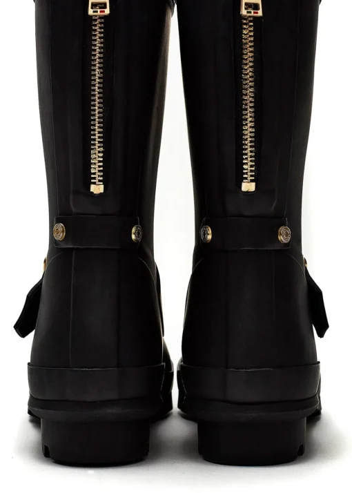 Sherpa Lined Chelsea Wellingtons - Matte Black