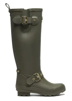 Sherpa Lined Regency Wellingtons - Matte Green