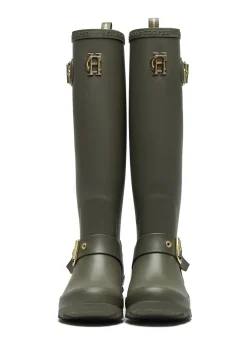 Sherpa Lined Regency Wellingtons - Matte Green