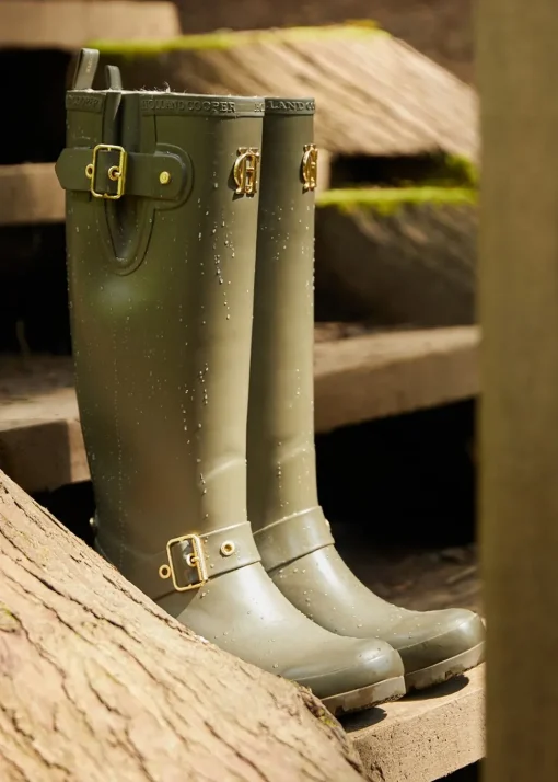 Sherpa Lined Regency Wellingtons - Matte Green