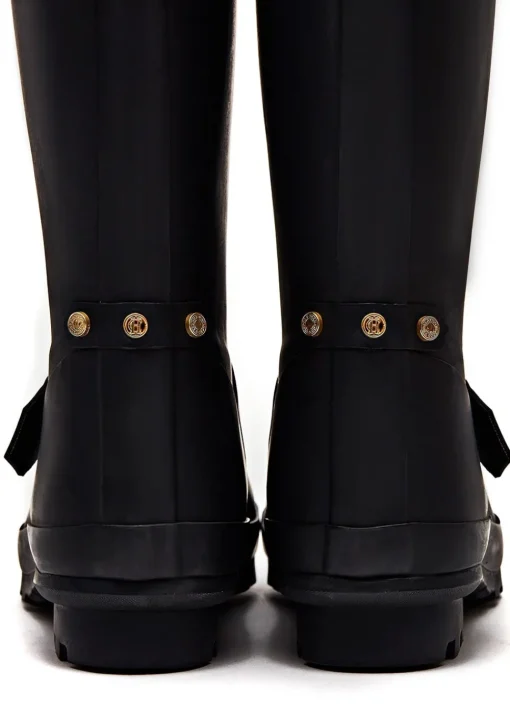 Sherpa Lined Regency Wellingtons - Matt Black