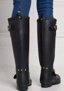 Sherpa Lined Regency Wellingtons - Matt Black