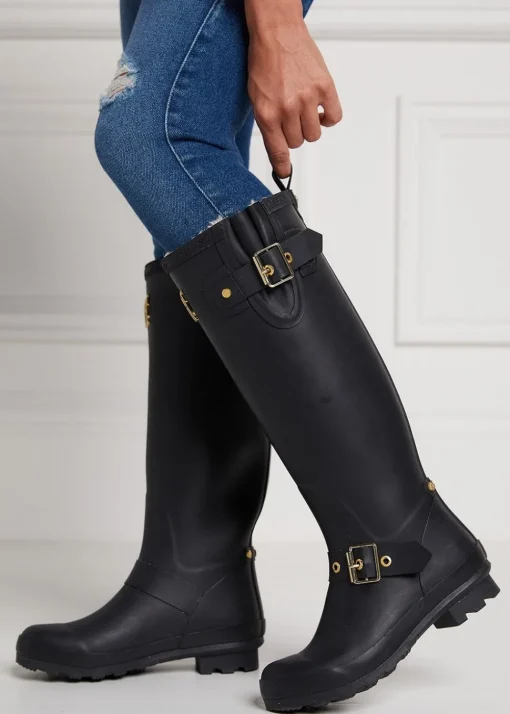 Sherpa Lined Regency Wellingtons - Matt Black