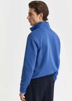 Shield Half Zip Sweatshirt - Rich Blue