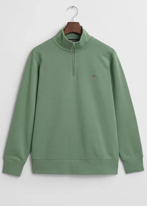 Shield Half Zip Sweatshirt - Kalamata Green