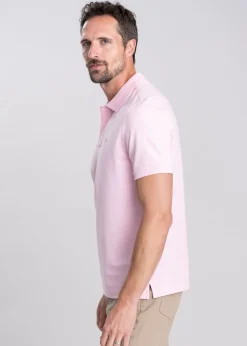 Shield Pique Polo - California Pink