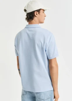 Shield Pique Polo - Fresh Blue