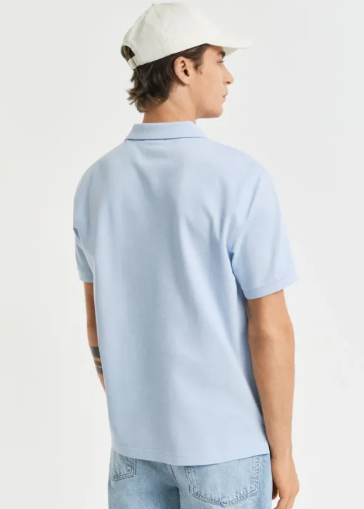 Shield Pique Polo - Fresh Blue