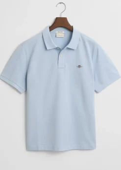 Shield Pique Polo - Fresh Blue
