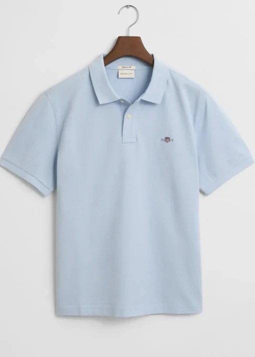 Shield Pique Polo - Fresh Blue