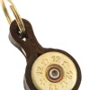 Shotgun Cartridge Keyring - Light Brown