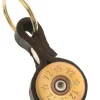 Shotgun Cartridge Keyring - Dark Brown