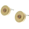 Silver Plated Cartridge Cufflinks - Silver