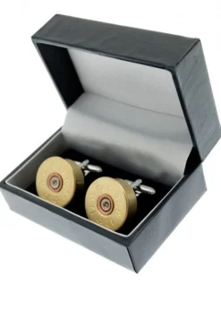 Silver Plated Cartridge Cufflinks - Silver