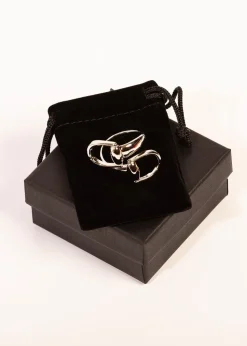 Snaffle Bit Scarf Ring - Gold