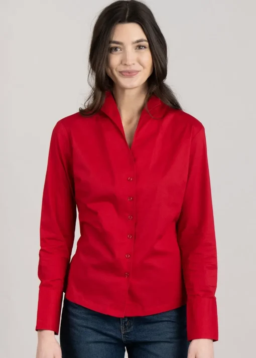 Snowdrop Shirt - Cardinal