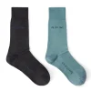 Socks 2 Pack - Grey Blue