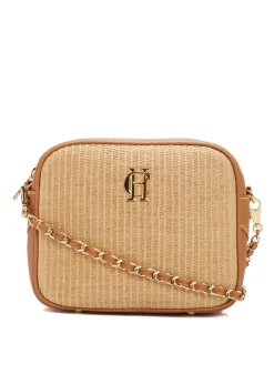 Soho Camera Bag - Tan Raffia